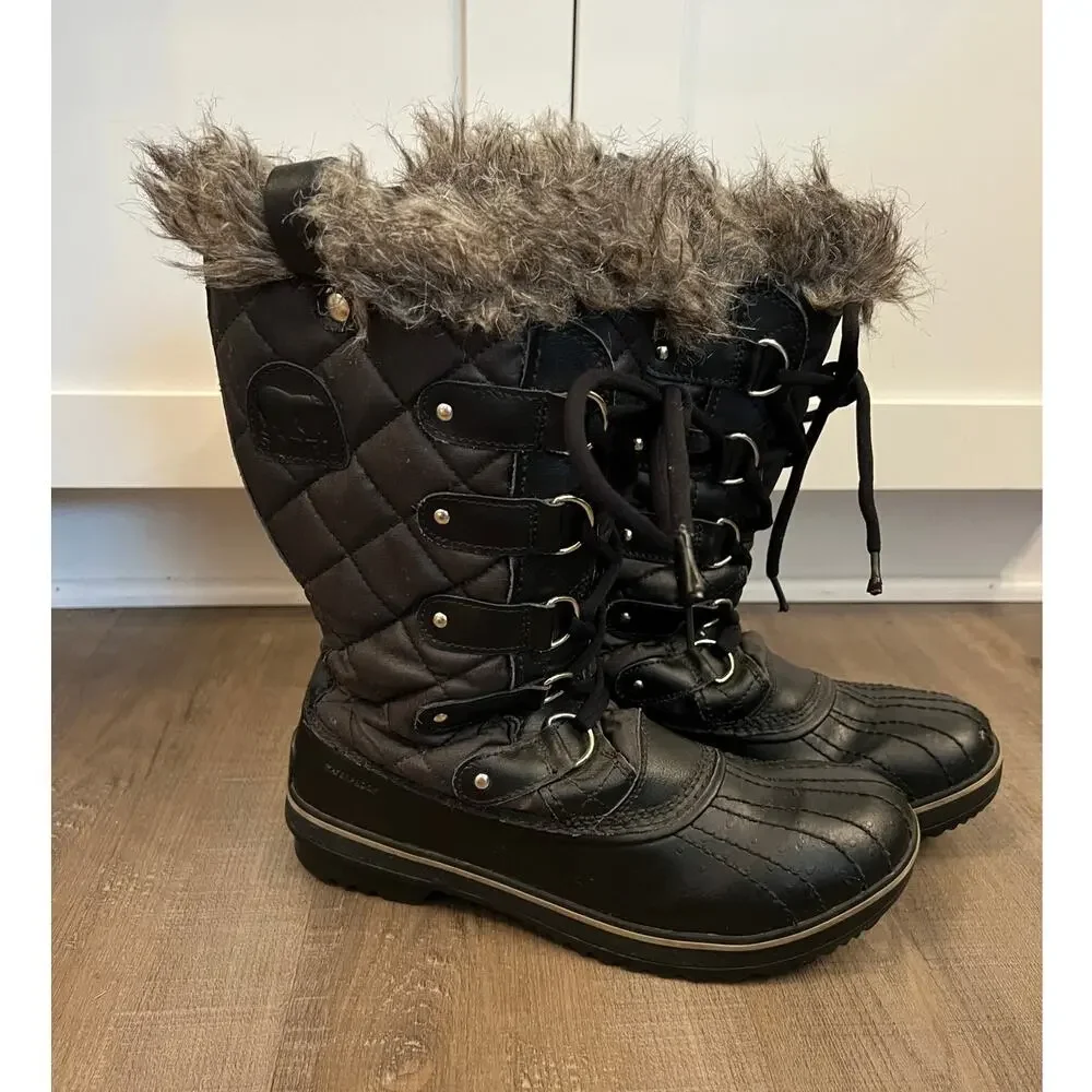 Sorel Women's Tofino II Black Waterproof Winter Boots
